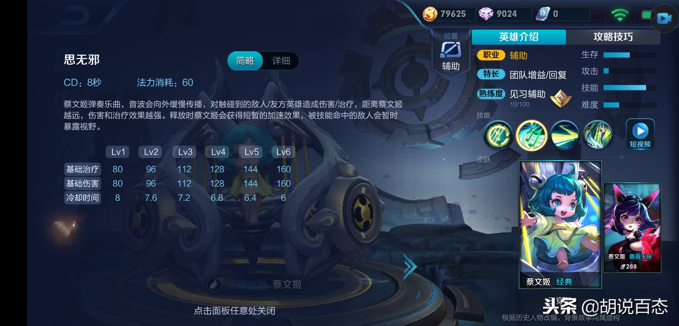 王者英雄榜:辅助一姐的蔡萝莉蔡文姬是如何把你奶的绿油油的