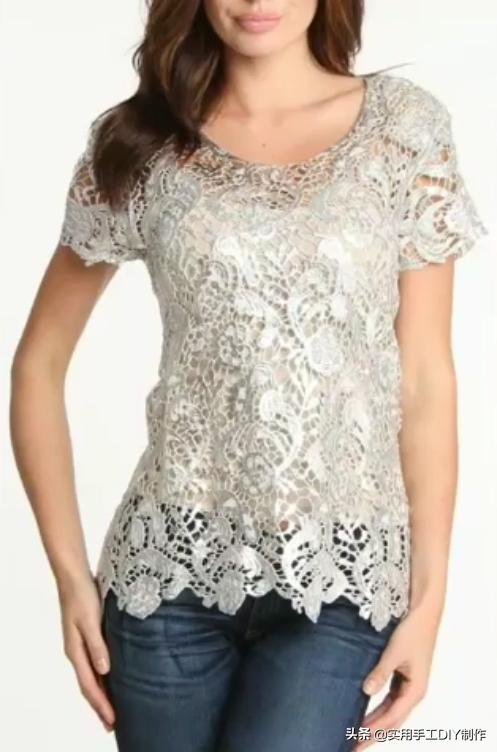 棉麻蕾丝边衬衫,布艺镂空衬衫