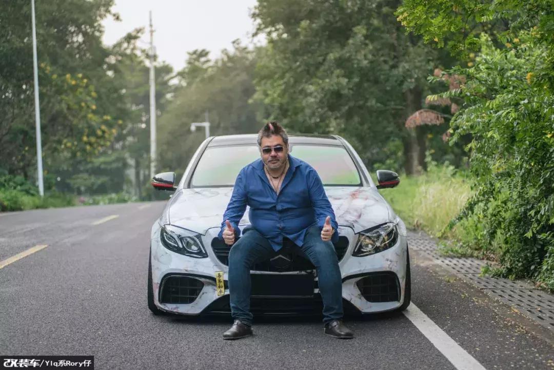 2018年奔驰e300改装黑武士,奔驰e300改黑武士加恶魔之眼