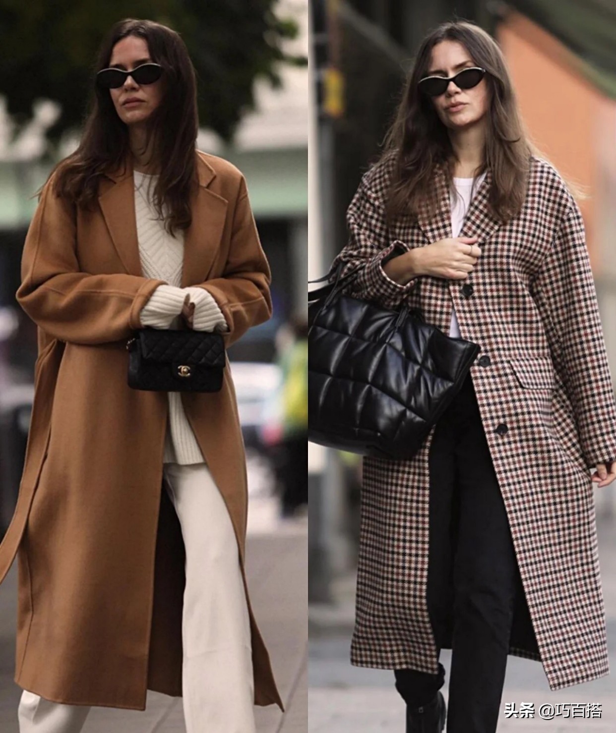 长款黑色羽绒服外套怎么搭配好看,长款外套怎么搭配好看