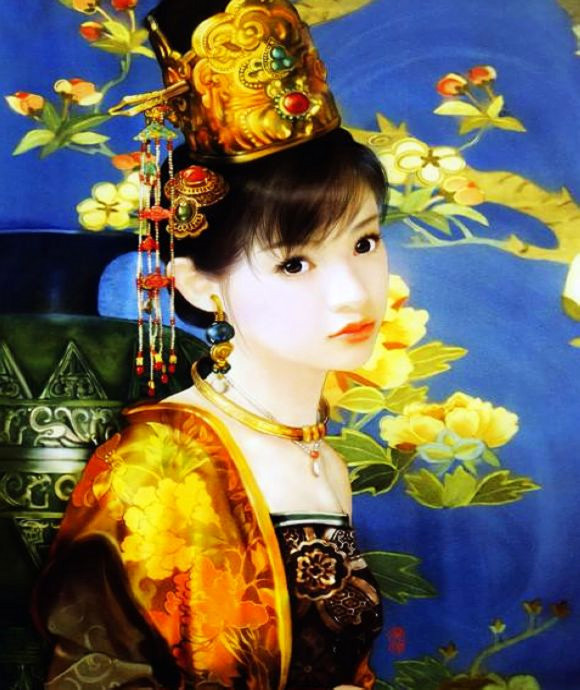 东方画姬---德珍彩绘古典美女画