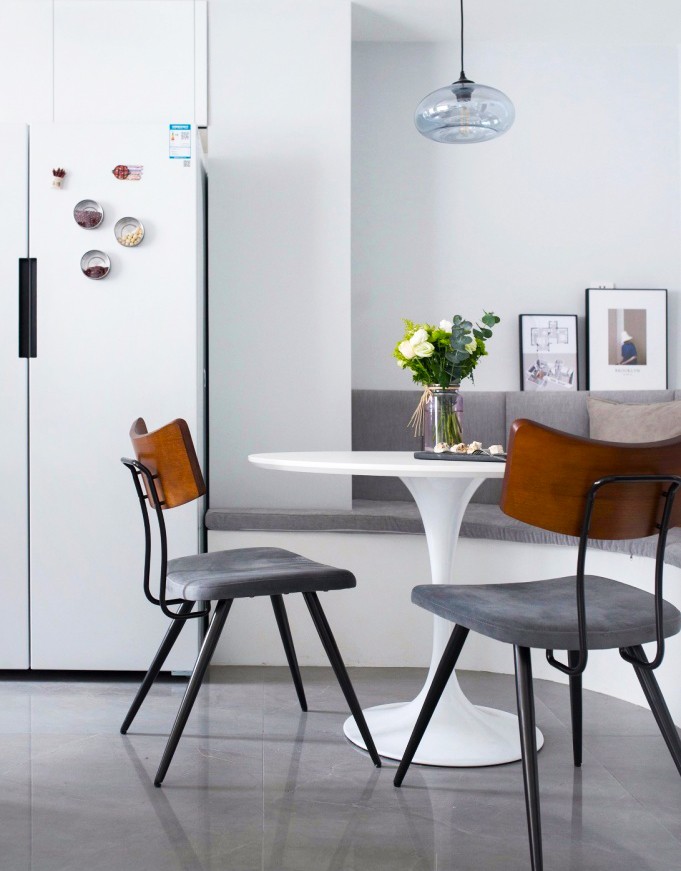 自然风开放式餐厨装修,140平客餐一体房子装修风格大全