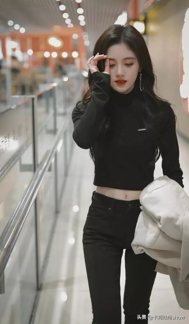 鞠婧祎的高腰裤,鞠婧祎穿高腰裤