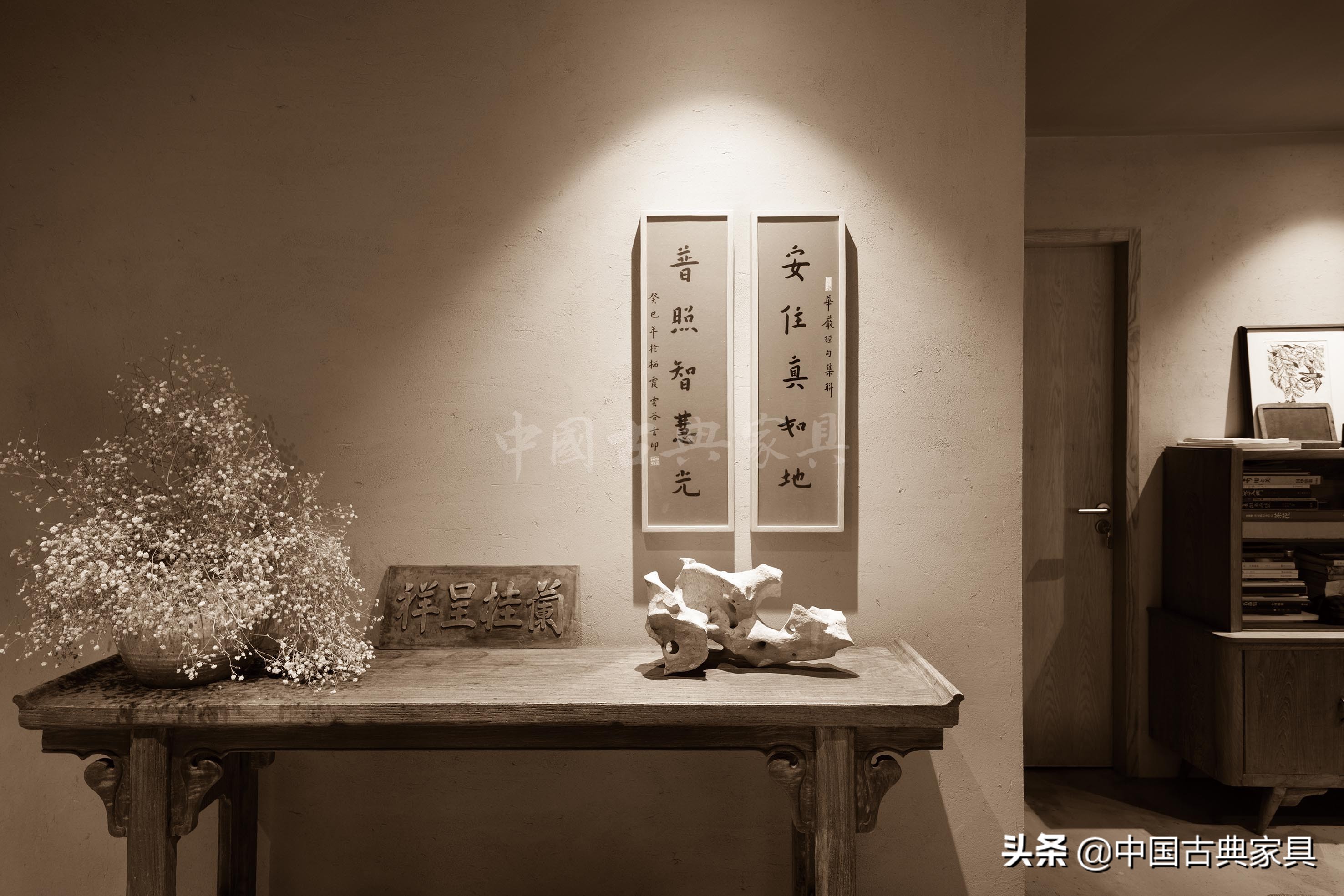 中式茶室禅意家具,民宿中式茶室家具设计