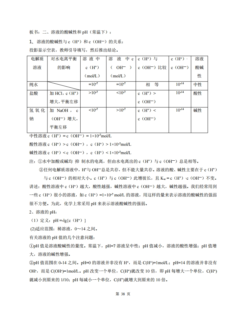 高中人教版化学选修四随堂笔记,高中化学选修四目录人教版