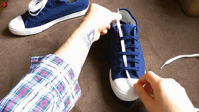怎样让鞋子鞋带最好看,怎么样才能让鞋带系得更好看