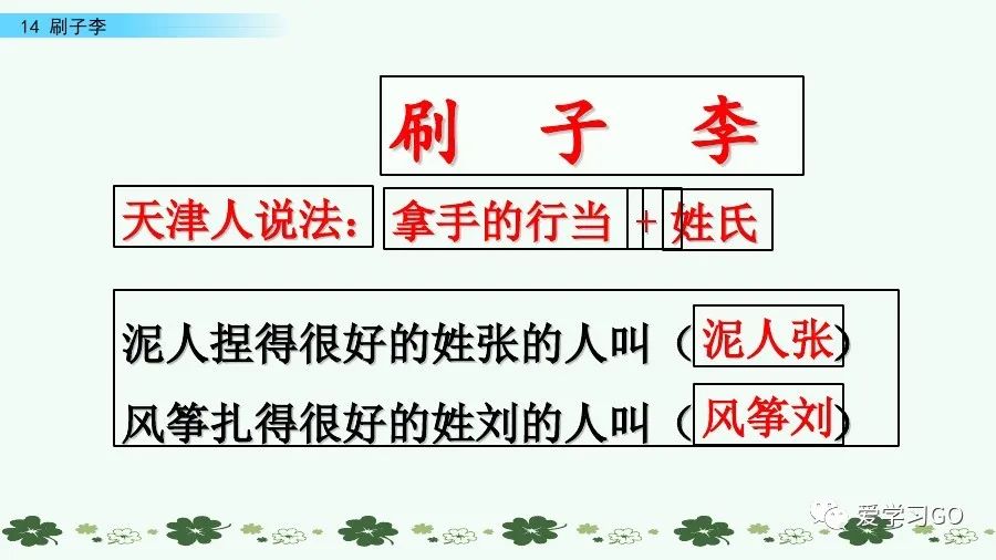 五年级下册语文刷子李讲解,五年级下册语文刷子李重要知识点
