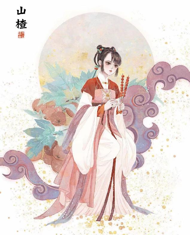 画师大佬将中药拟人，山楂菊花化身小姐姐，山药三七变汉服帅哥