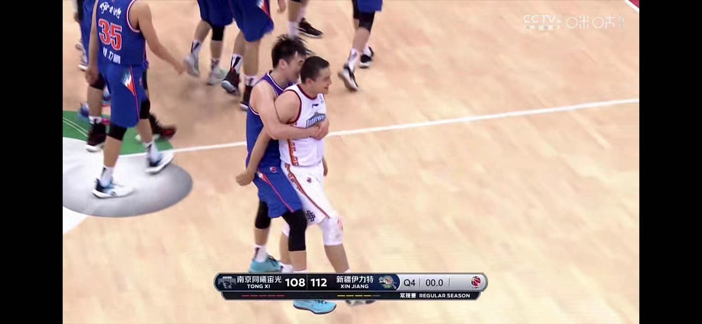 西热力江离开新疆照样打进总决赛,各队球员力挺西热力江