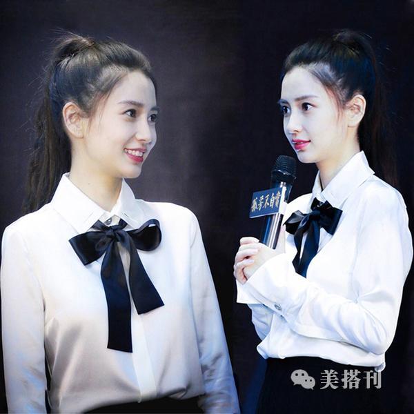 蝴蝶结怎么搭配最好看,大蝴蝶结搭配教程