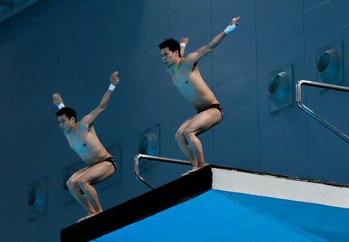 十四运会跳水比赛花絮,十四运跳水测试赛礼仪采访