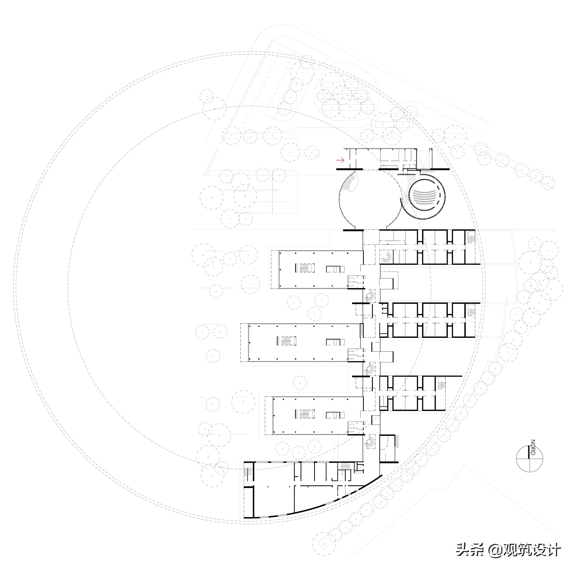 轻盈透明，曲直线的共舞：液化空气集团总部