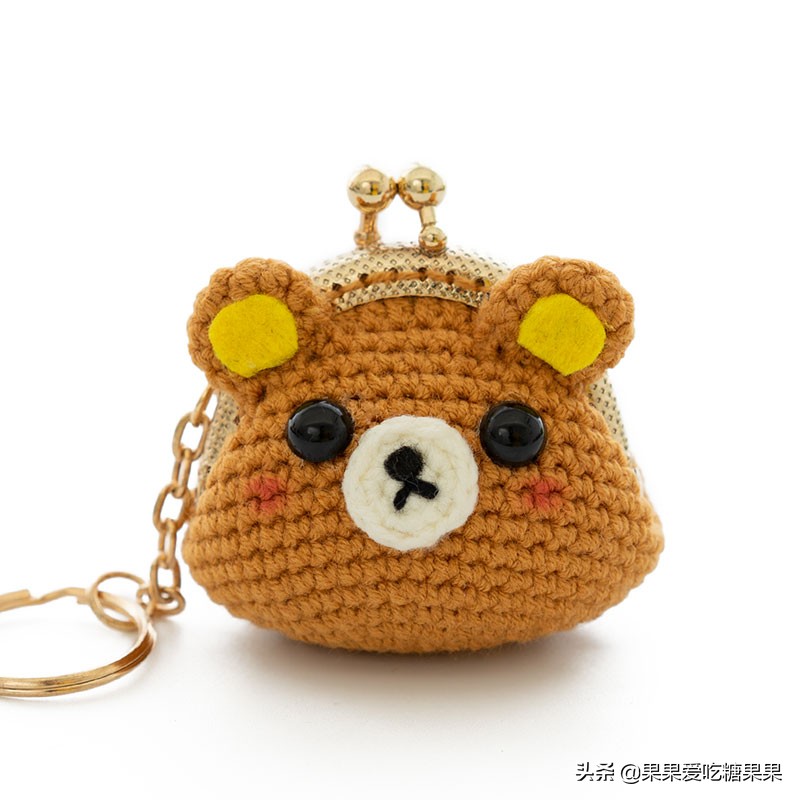 让人爱不释手的手工编织零钱包，迷你卡通造型口金包，附图解教程