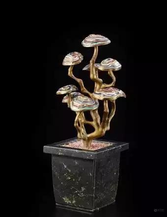 故宫里的玉石盆景,故宫景泰蓝盆景欣赏