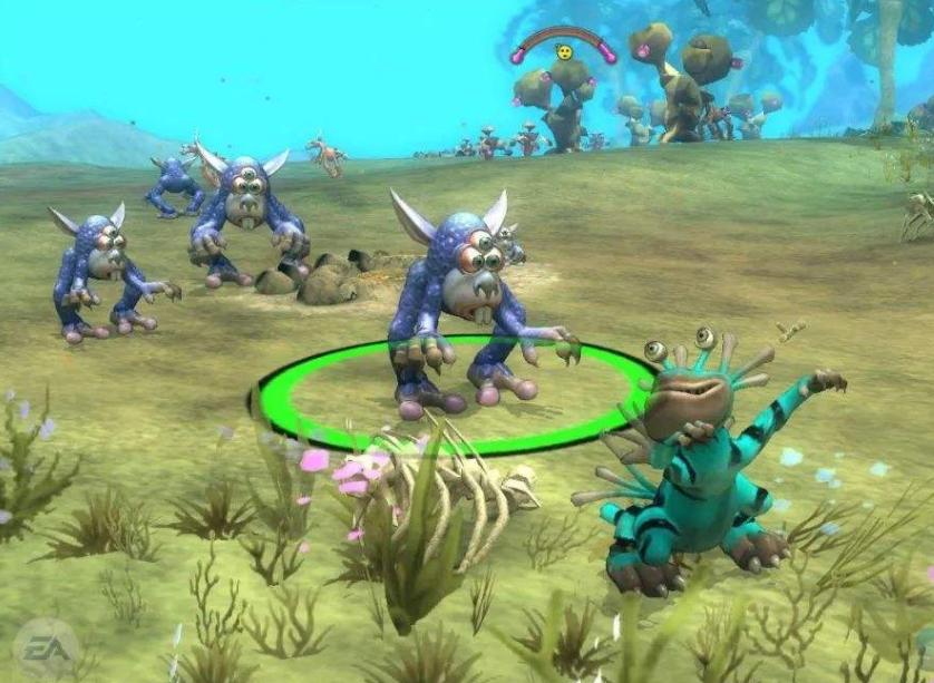 回顾经典游戏《孢子》从吞食到星空决战在美式进化掠夺中循环