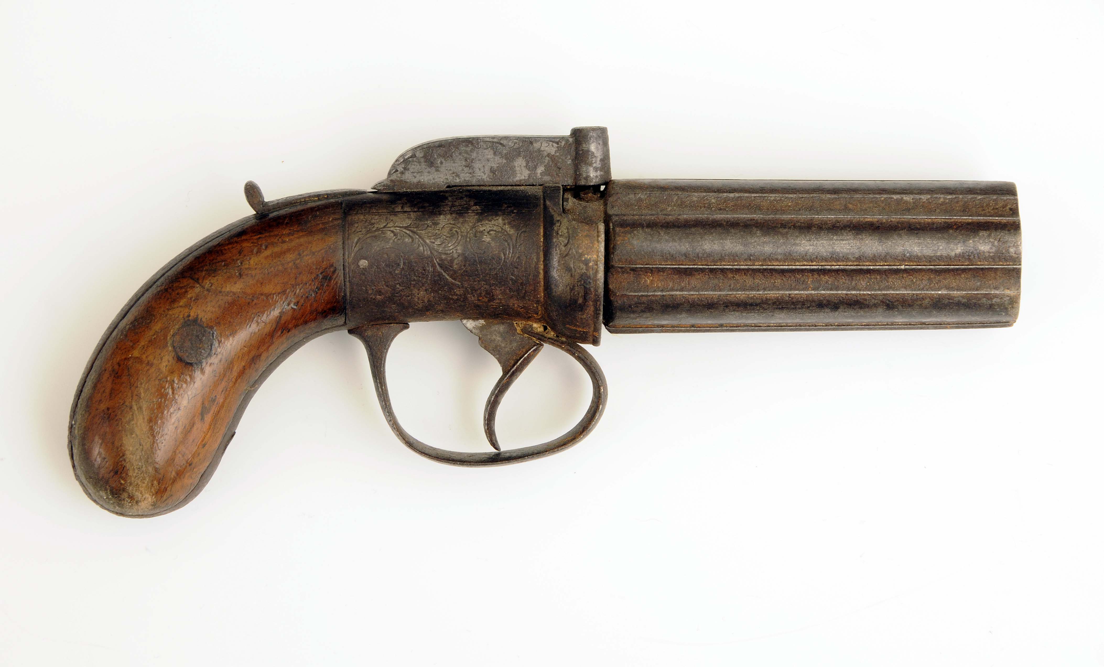 胡椒瓶双管手枪,胡椒盒转轮手枪