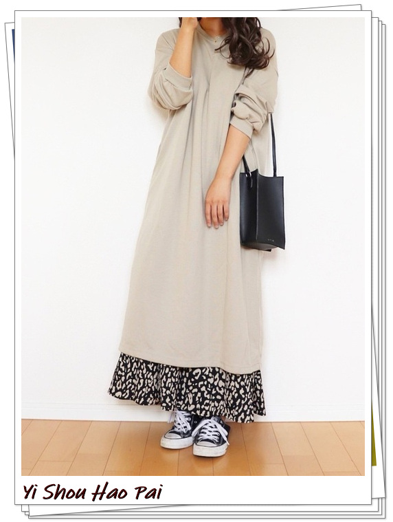 新款豹纹半身裙的搭配,豹纹半身裙穿搭春