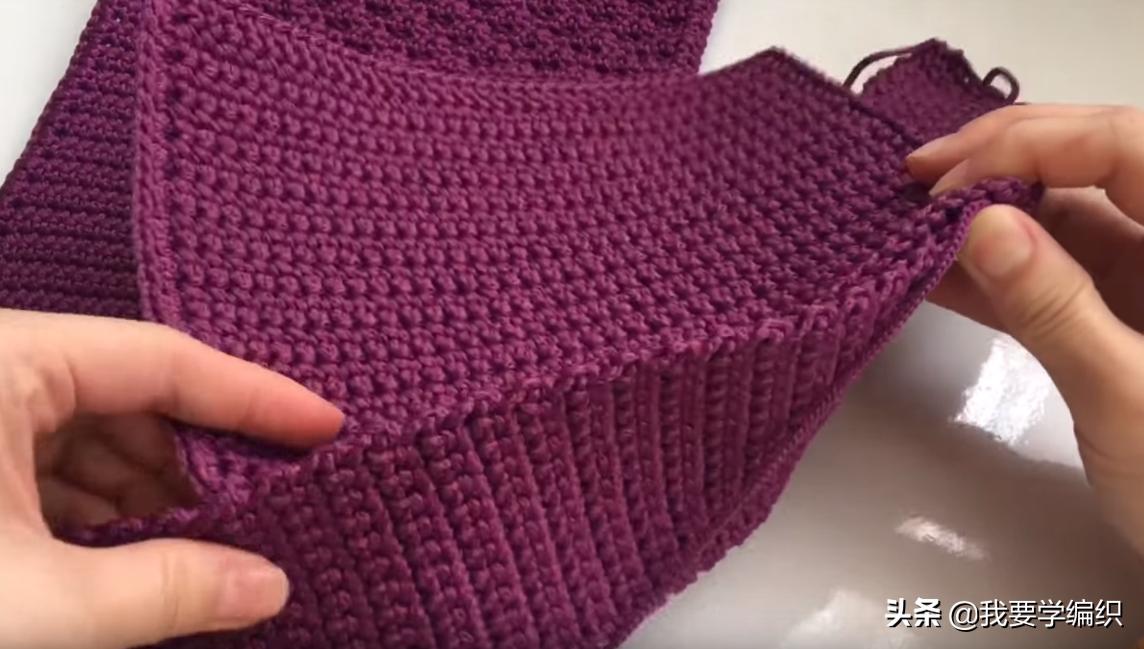 冰丝线钩织斜挎小包包,织女手工包包