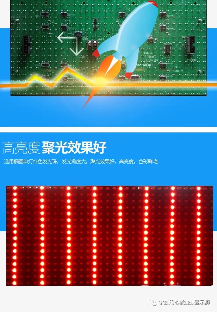 led显示屏p10单红,p10户外单红高亮走字显示屏