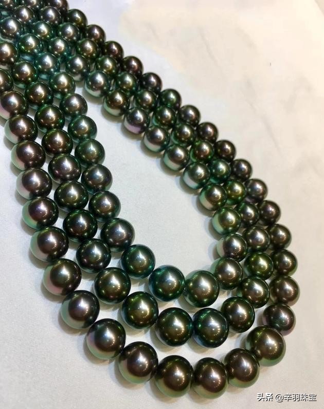 日常戴多少价位的珍珠项链,珍珠项链10-11mm正圆佩戴效果