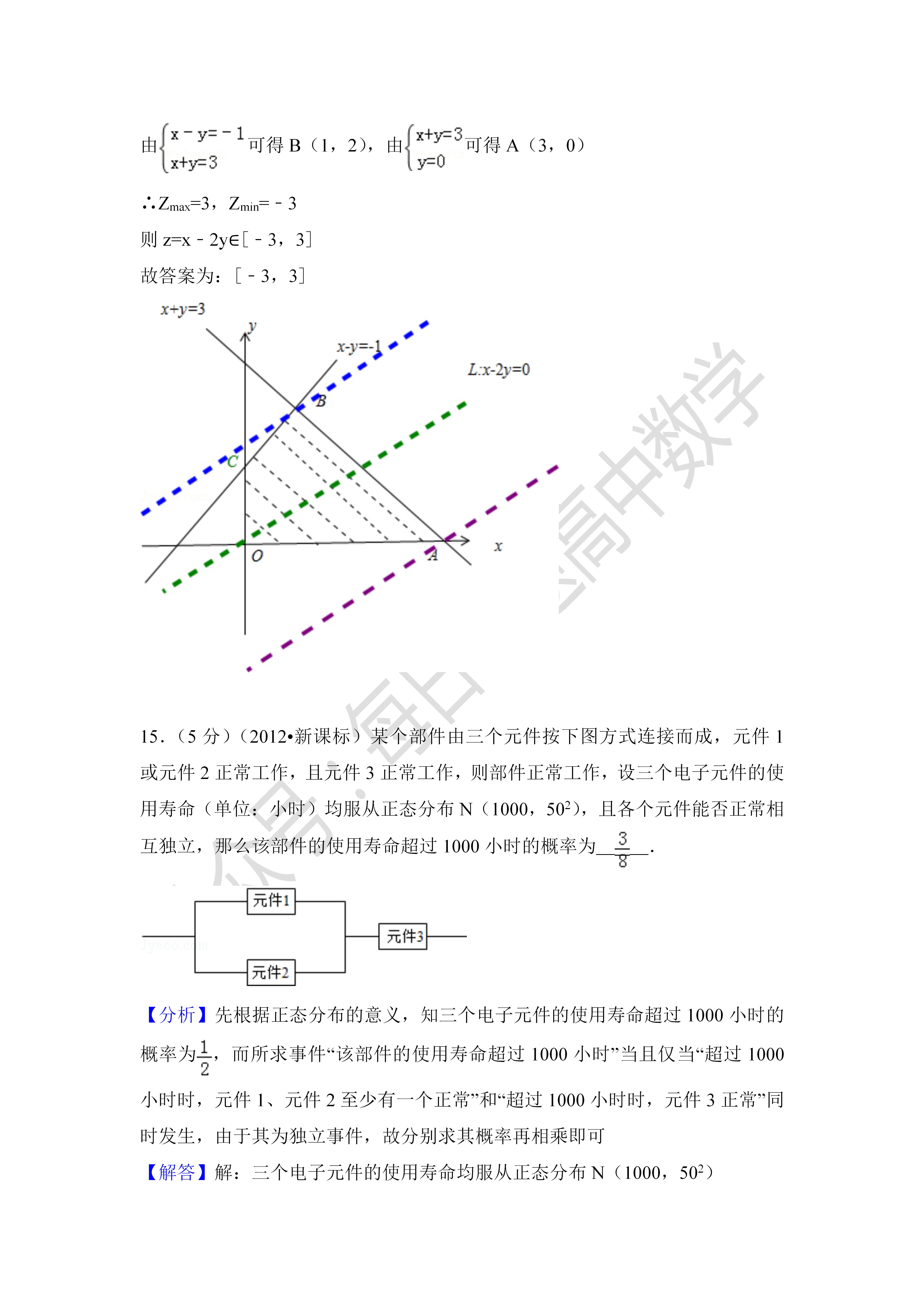 2012年全国统一高考数学试卷（理科）（新课标ⅰ）