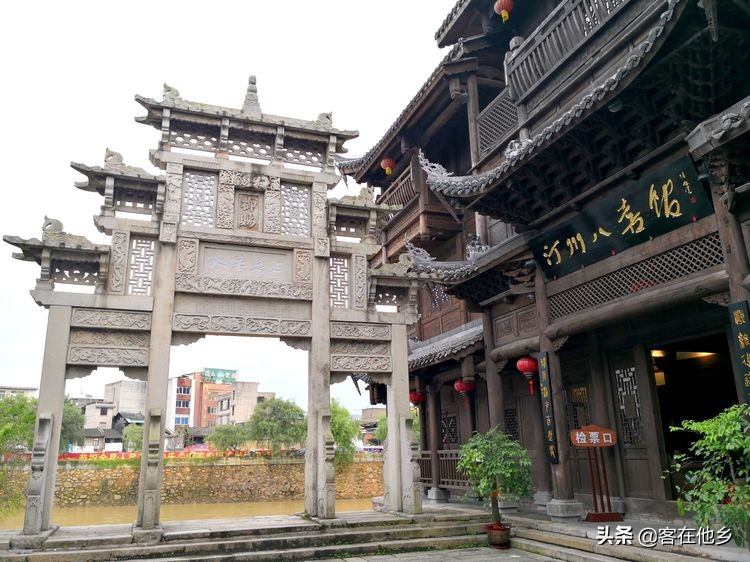 长汀县古街印象土特产,长汀古城异域风情