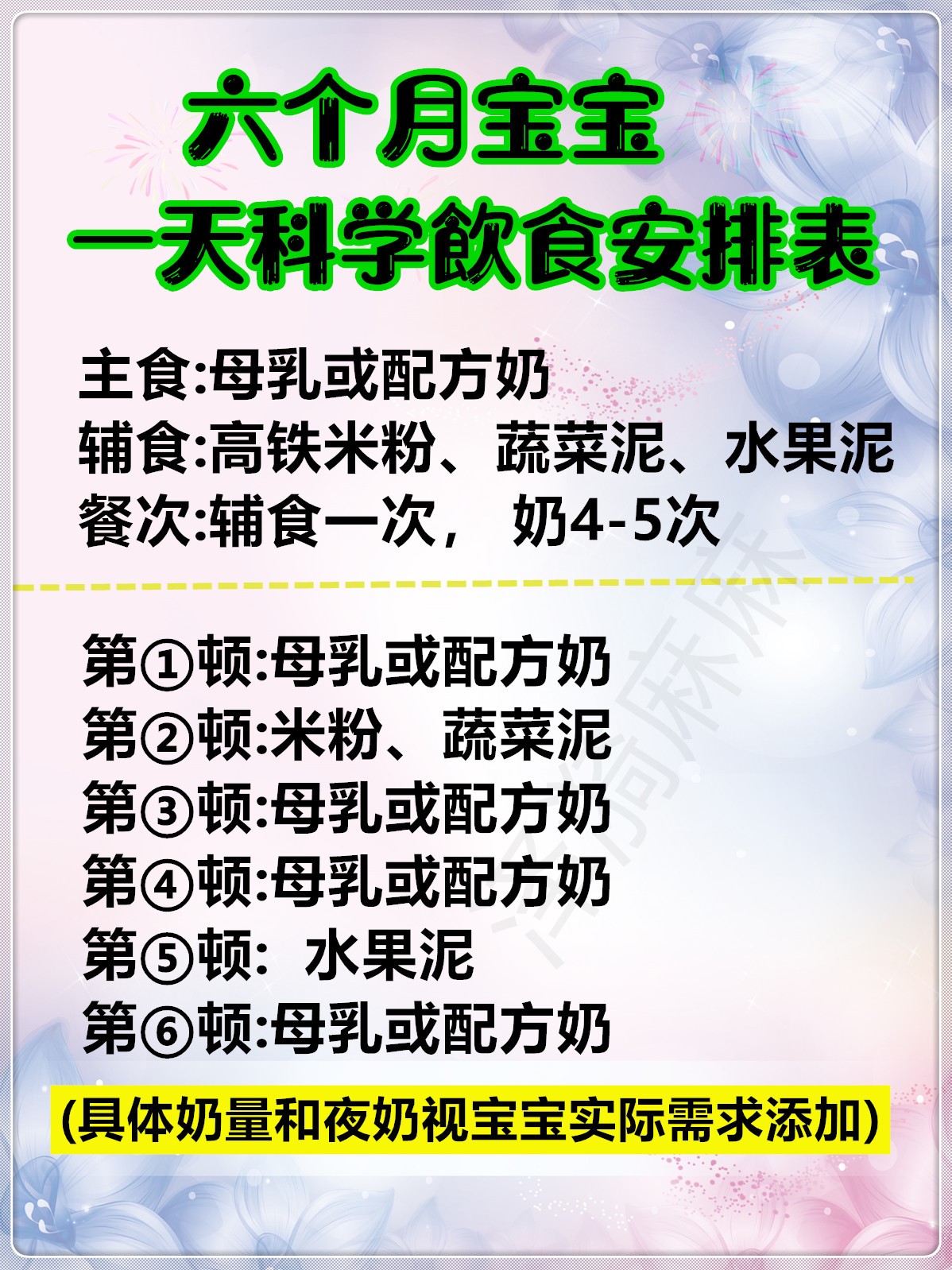 6月宝宝辅食安排表调脾胃,6月宝宝辅食添加顺序