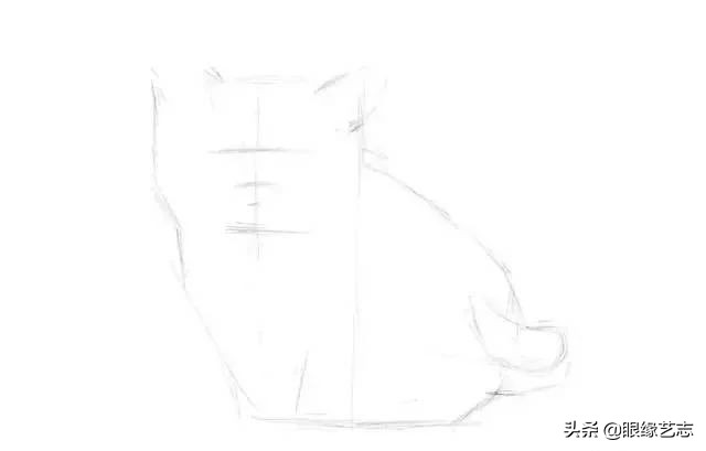 画小花猫简笔画彩色图片,画小花猫素描画