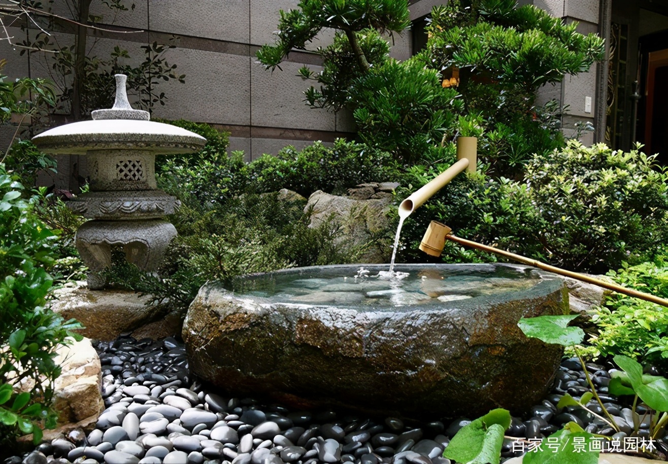 日式景观庭院枯山水经典设计,正宗日本枯山水庭院设计