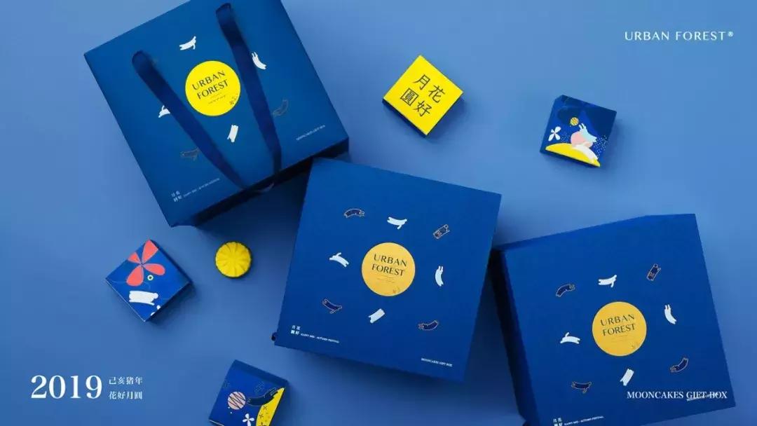 月饼礼盒港风包装设计图,月饼礼盒包装设计