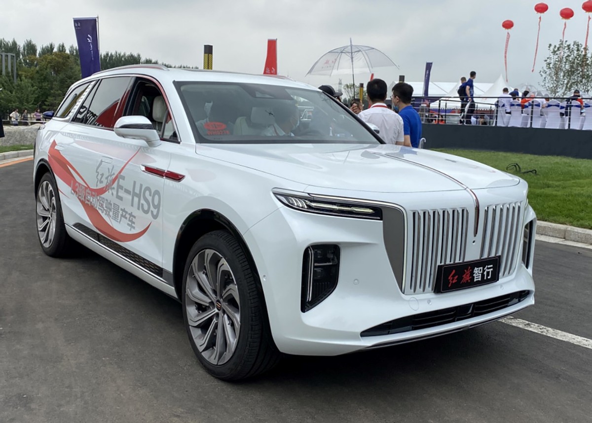 豪华不止步红旗e-hs9实车曝光,新款红旗e-hs9将于广州车展上市