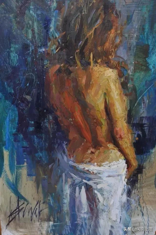 油画抽象肌理纹理,油画抽象头像