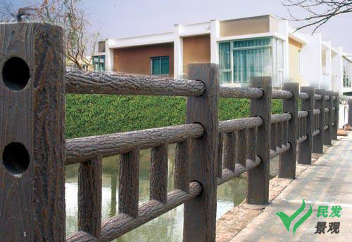 水泥仿木栏杆厂家量身定做方案,信阳市政护栏制作