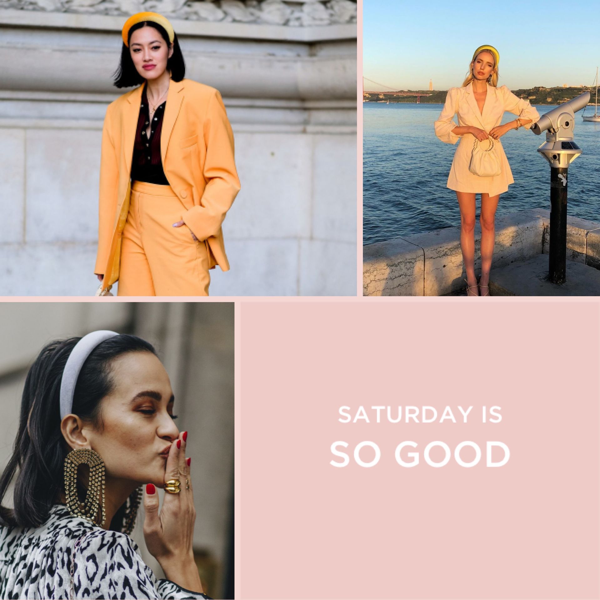 杏色发箍搭配什么衣服好看,糖果色发箍网红简单爆款