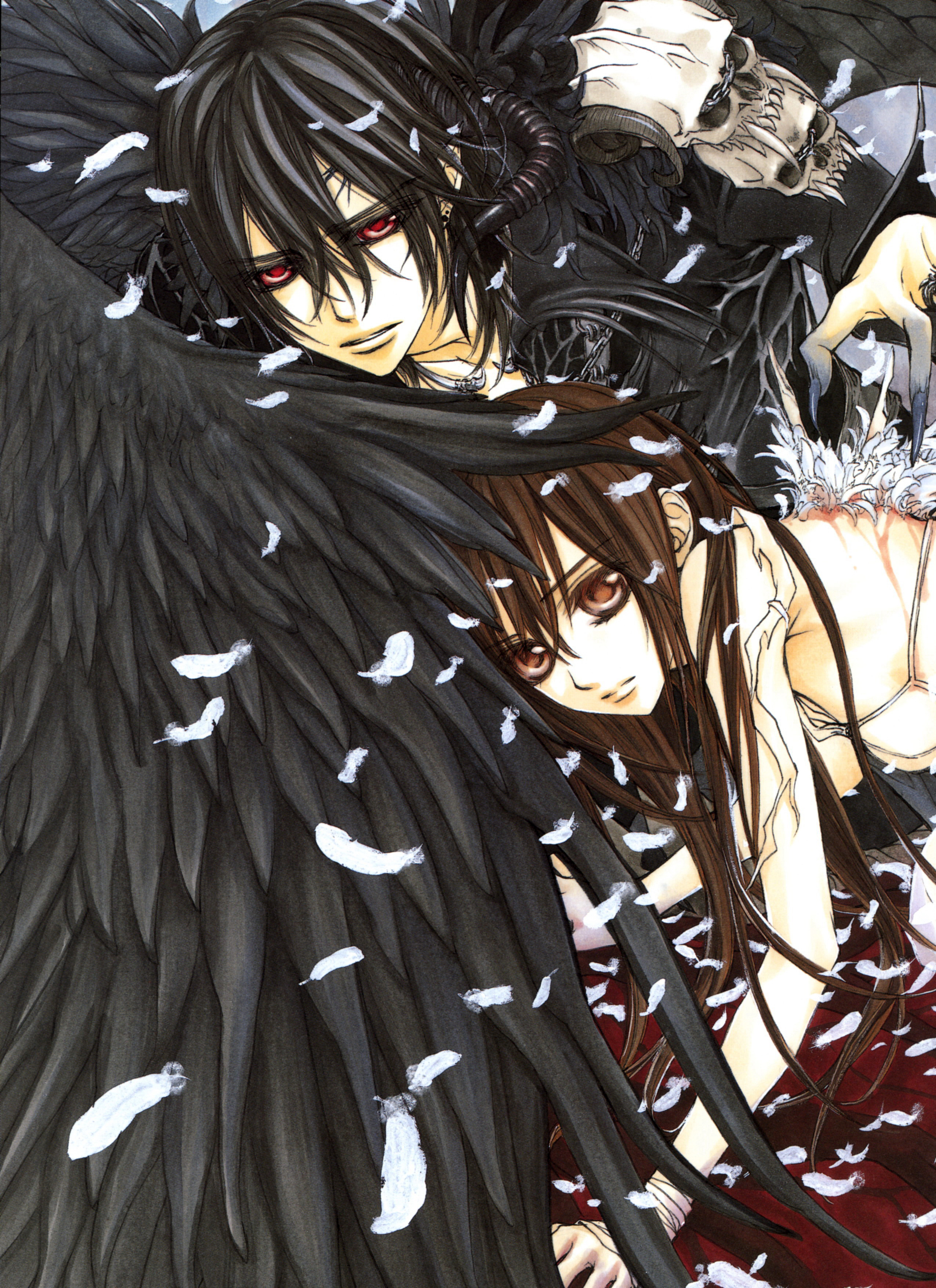 暗黑风吸血鬼动漫图片,吸血鬼骑士漫画手绘