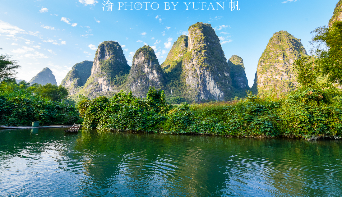 桂林遇龙河竹筏漂流图片,桂林遇龙河漂流多少钱