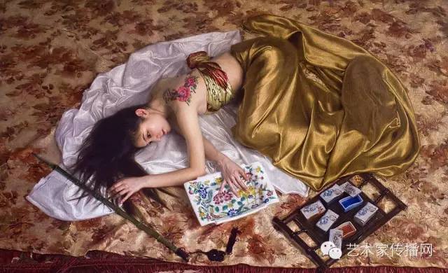 王剑的绘画作品欣赏,画家王剑粉笔画作品欣赏