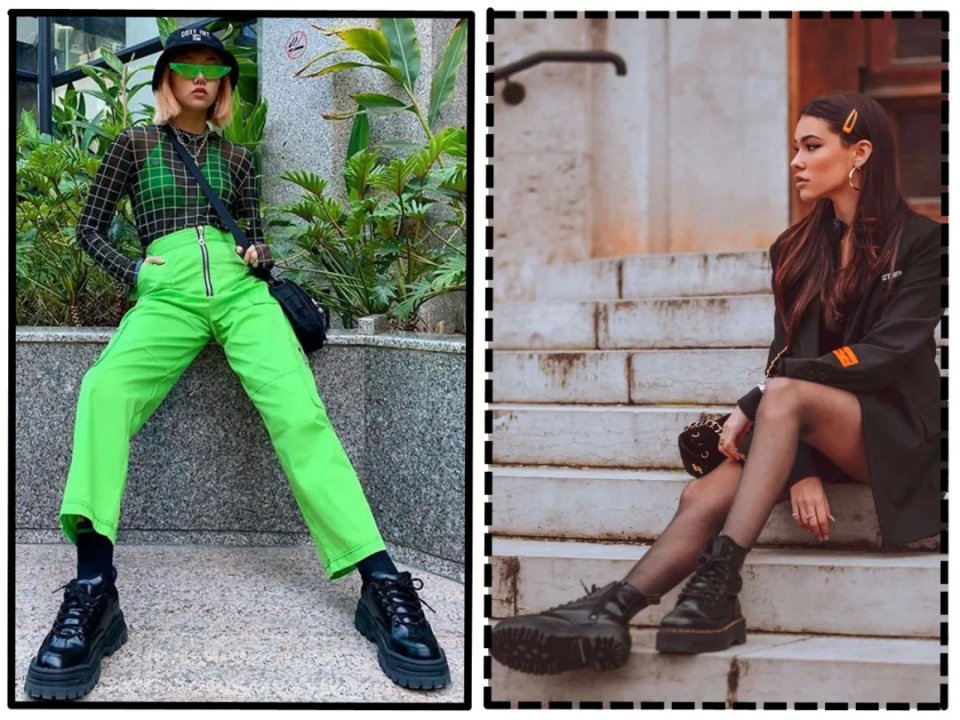 欧阳娜娜有多喜欢马丁靴,欧阳娜娜最新马丁靴