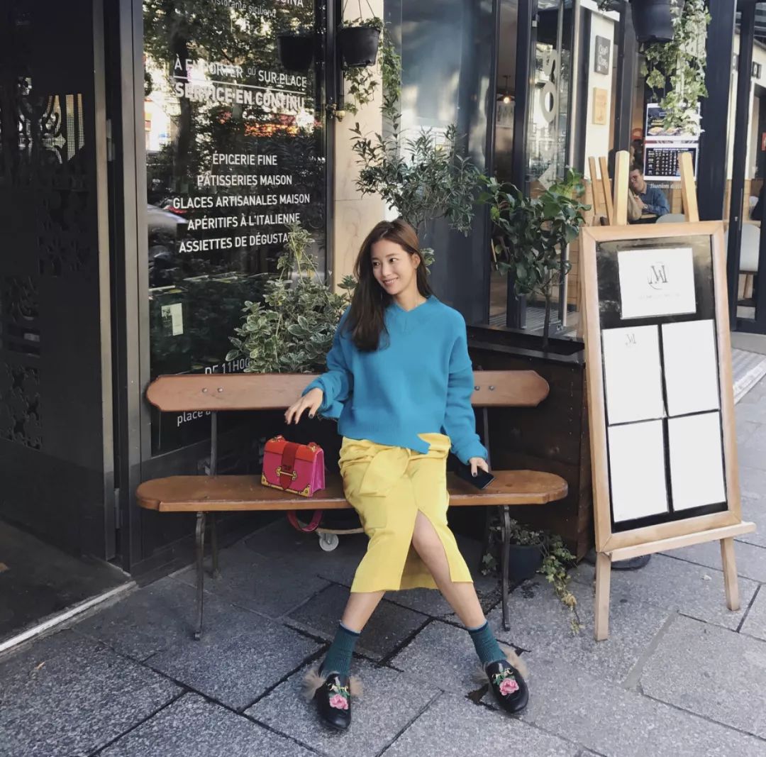 欧美时尚博主穿搭示范冬,韩系慵懒风冬季穿搭博主