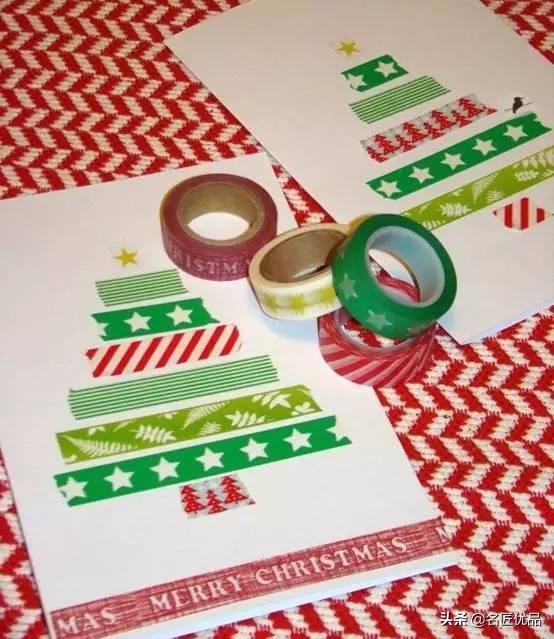 最简单的圣诞贺卡手工制作,手工作品太美了