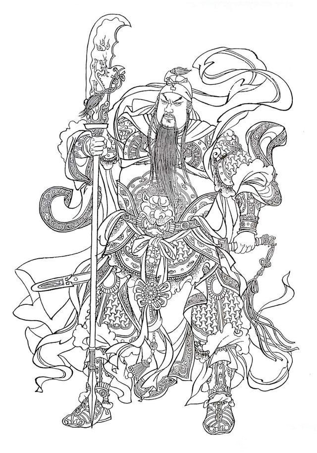 人物工笔白描线稿男青年,工笔白描人物图谱