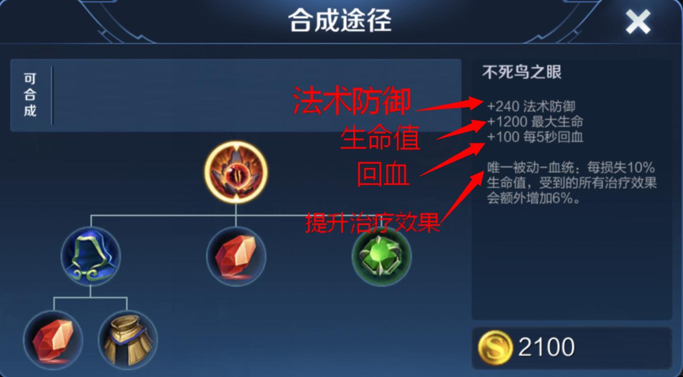 王者荣耀不死鸟之眼简介,王者荣耀不死鸟之眼适合什么英雄