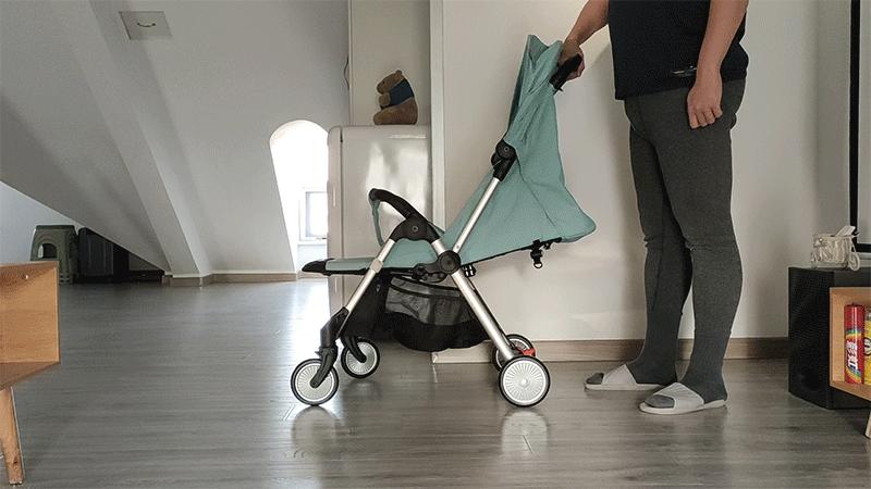 婴儿车推荐可坐轻便遛娃神器,可坐可躺一键折叠婴儿车怎么用