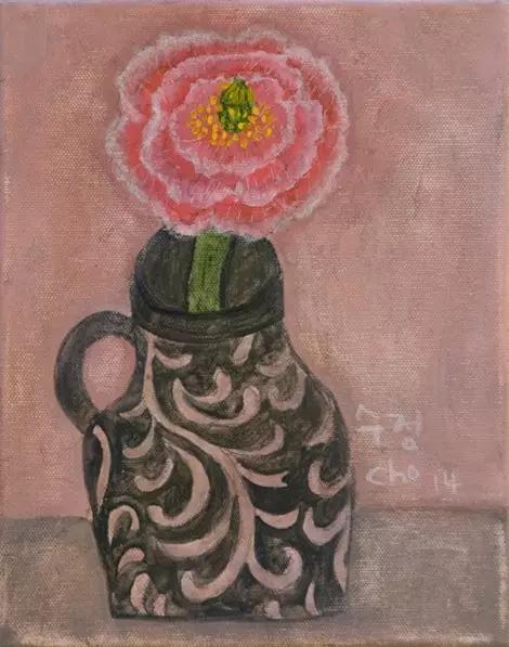 韩国女艺术家：卓秀英，画出来的雅致花草