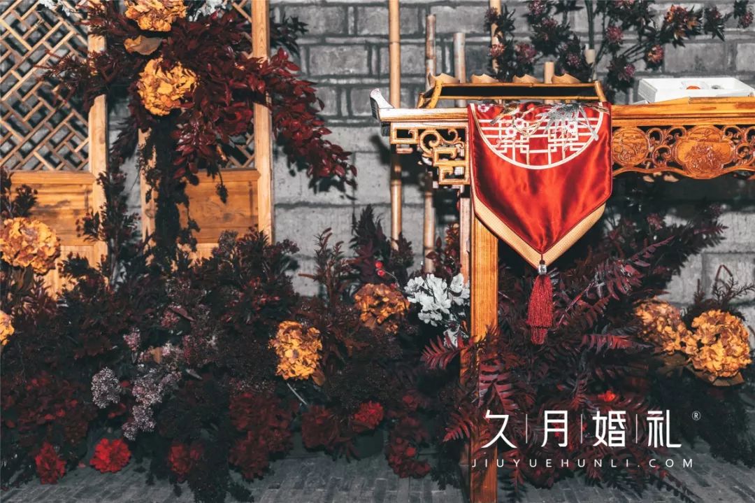 一场中式婚礼氛围感十足,一场古香古色的中式婚礼