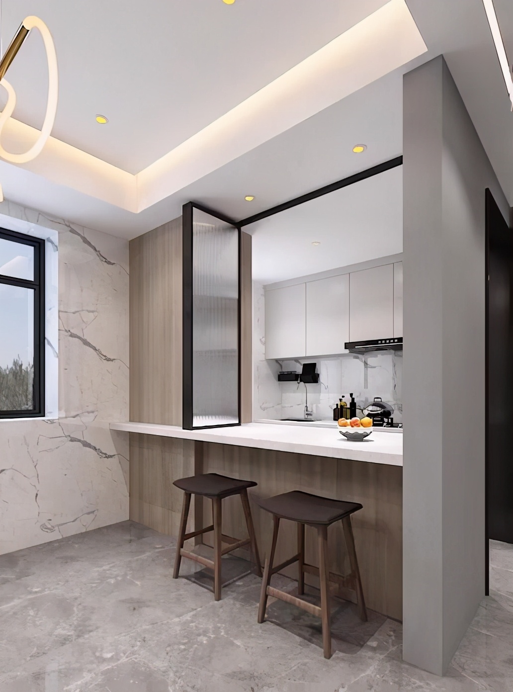 有一种美叫氛围感,一体门窗入户玄关效果图大全