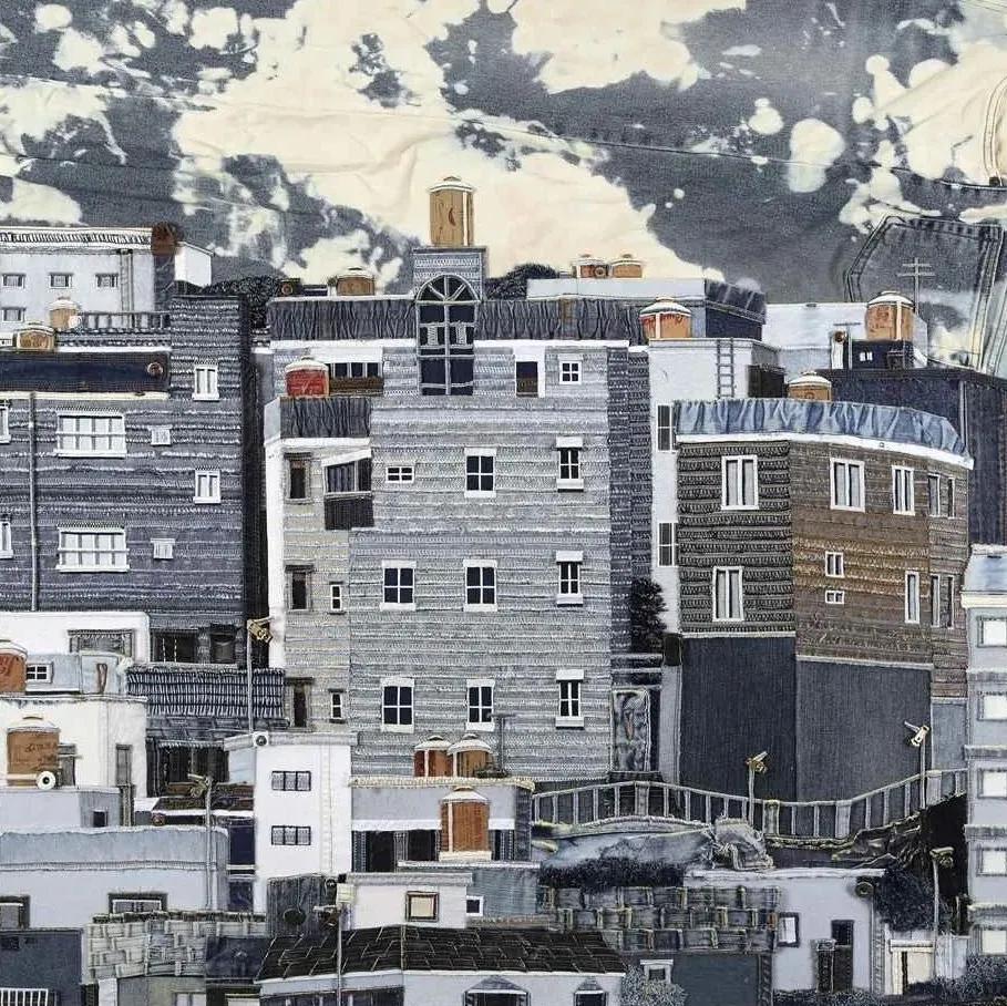 韩国妹子牛仔裤,韩国妹子用牛仔裤作画