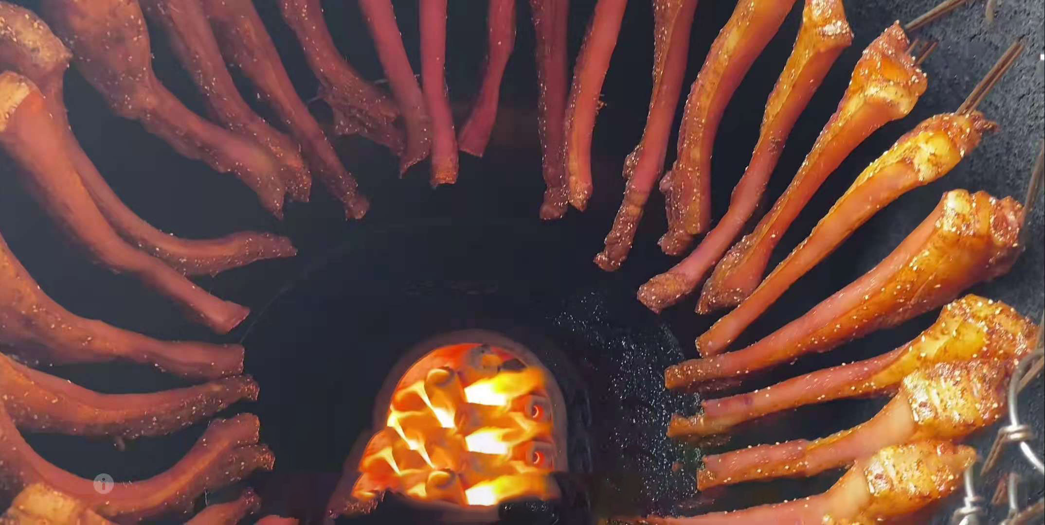 五花肉摆摊现烤现卖,脆皮五花肉摆摊卖多少钱一条