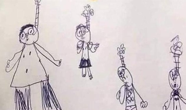 怪异的全家福引起老师注意，从绘画中分析孩子性格，学会与他沟通