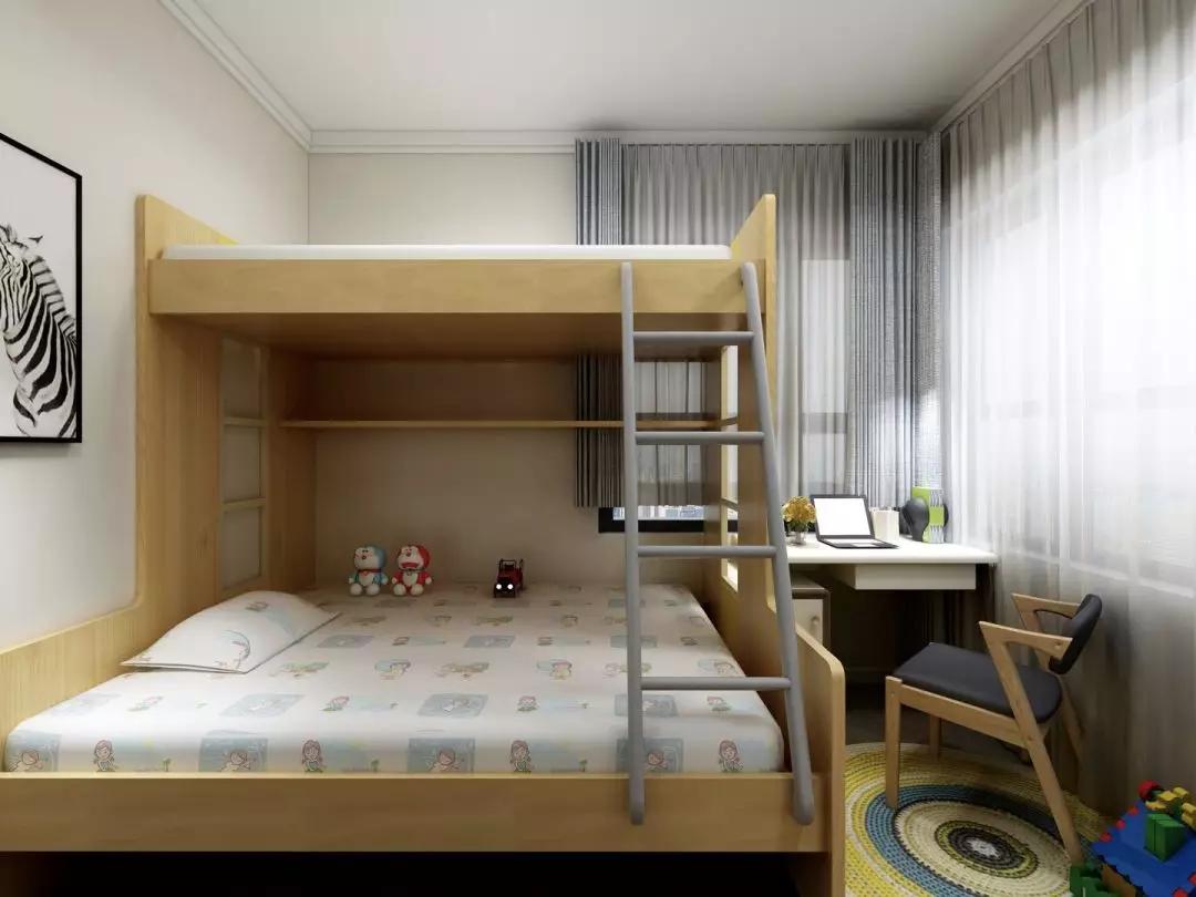 80平米二室一厅北欧风格设计图,80平方小户型装修北欧两室一厅